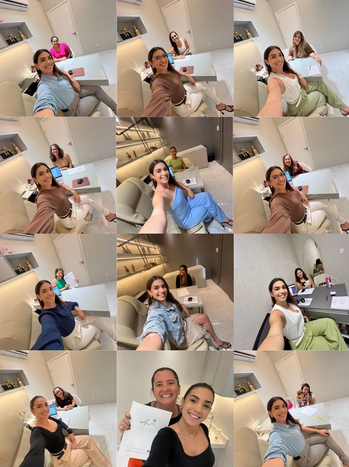 Anna Waleska com pacientes acompanhadas