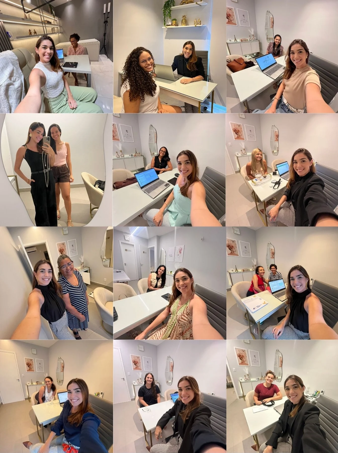 Registros de Anna Waleska com suas pacientes