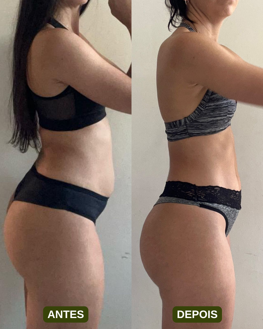Resultado 3, antes e depois