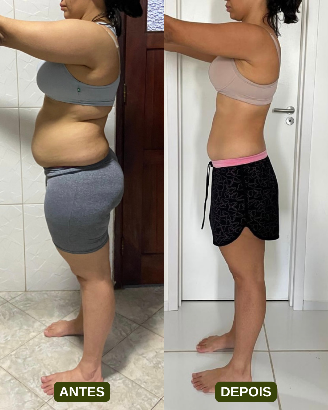 Resultado 4, antes e depois