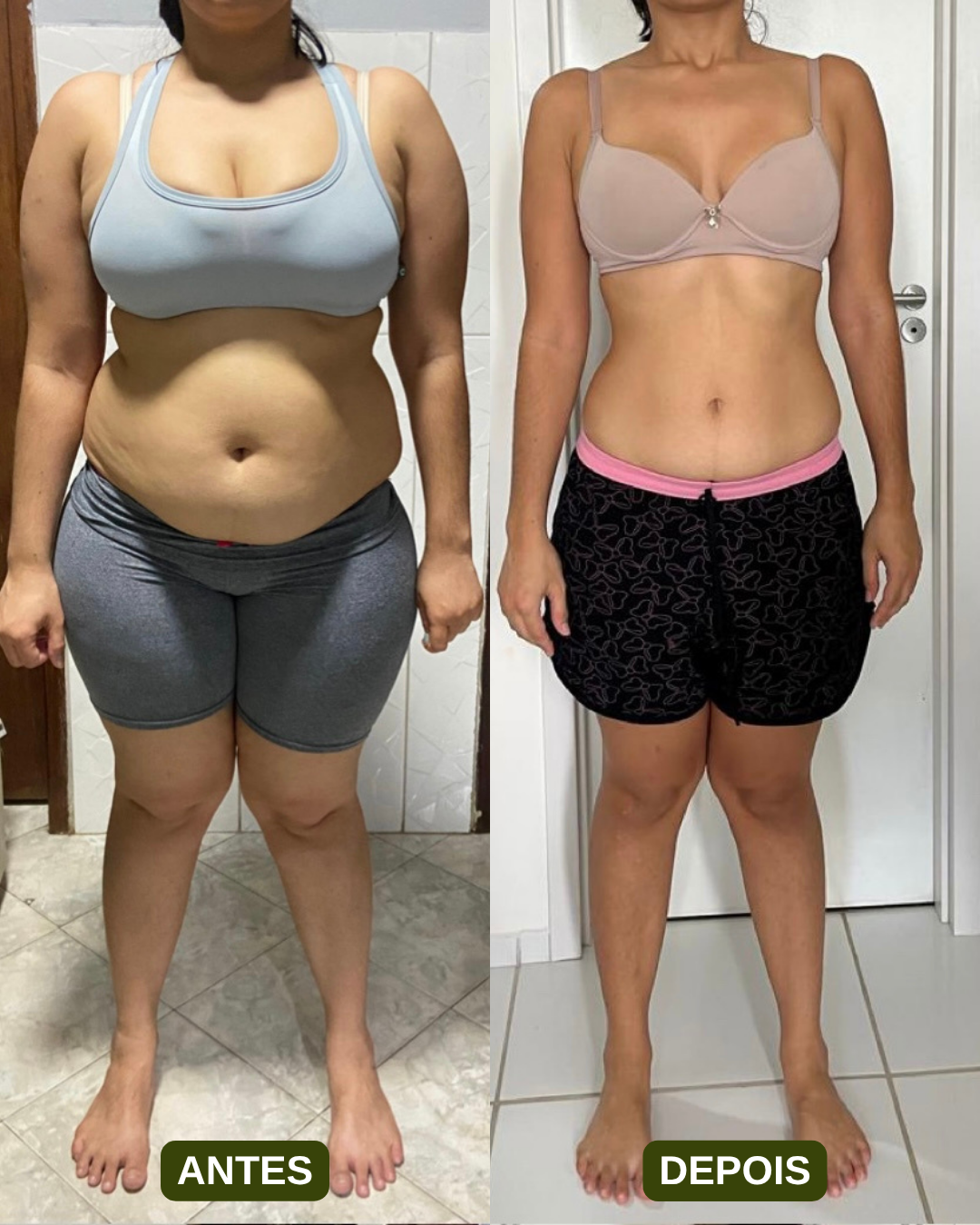 Resultado 6, antes e depois