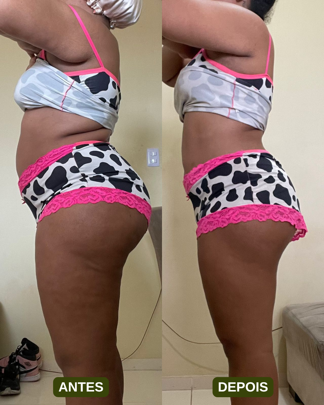 Resultado 7, antes e depois