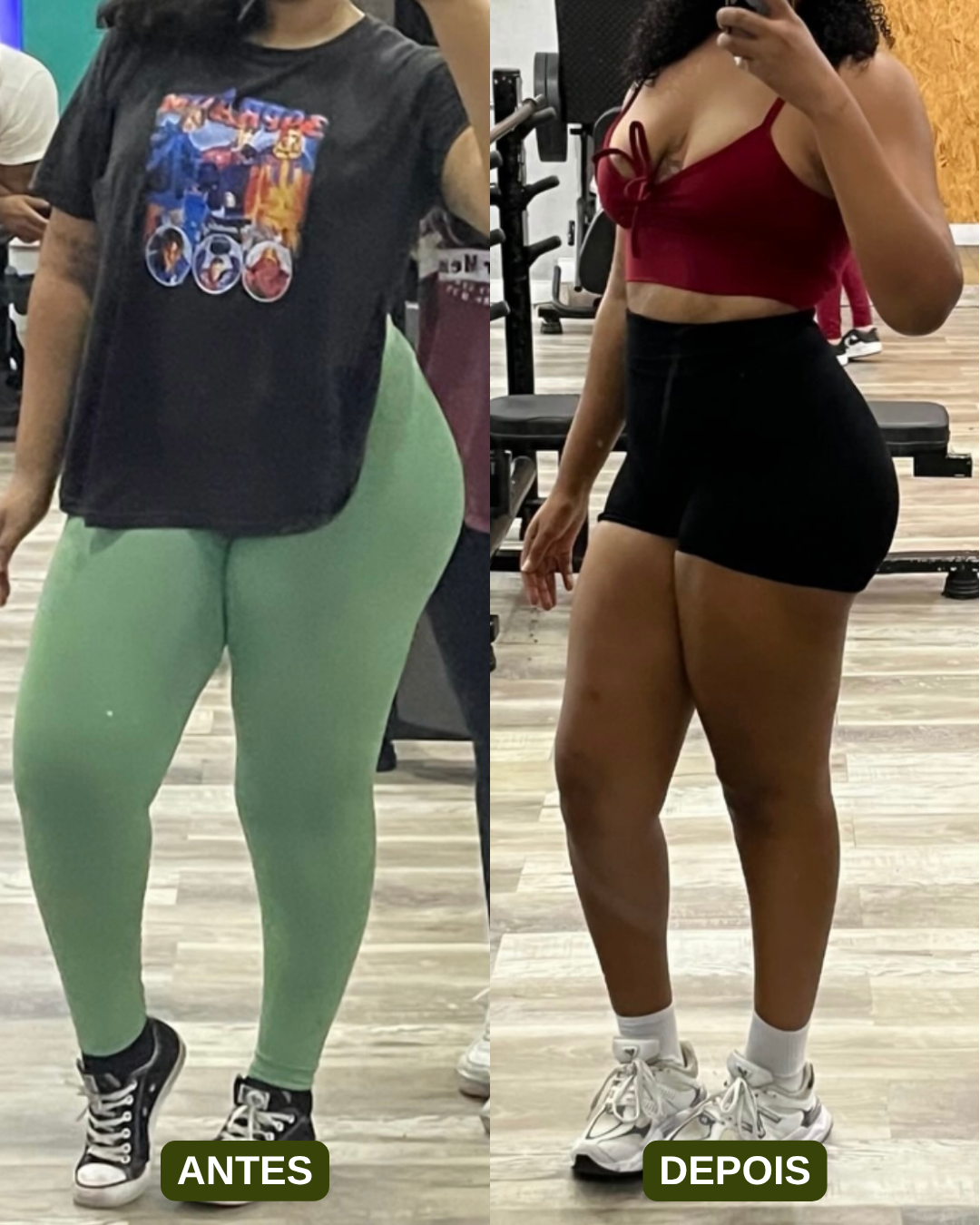 Resultado 10, antes e depois